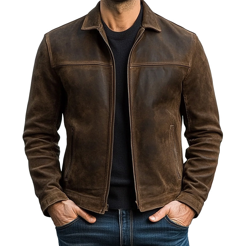 Bruce's Signature Zipper Leather Jacket