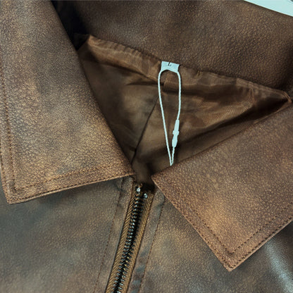 Bruce's Signature Zipper Leather Jacket