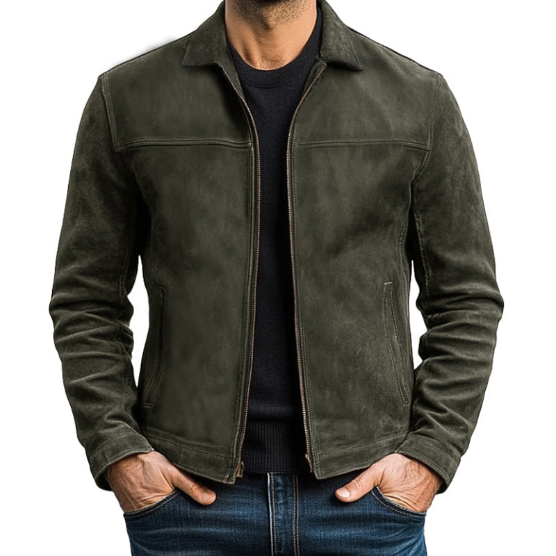 Bruce's Signature Zipper Leather Jacket