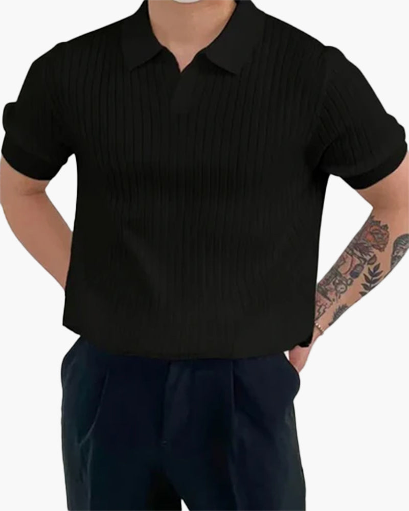 Capri- Ribbed Cotton Polo