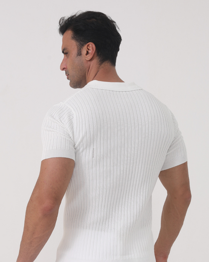 Capri- Ribbed Cotton Polo