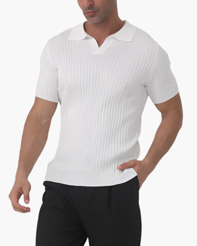 Capri- Ribbed Cotton Polo